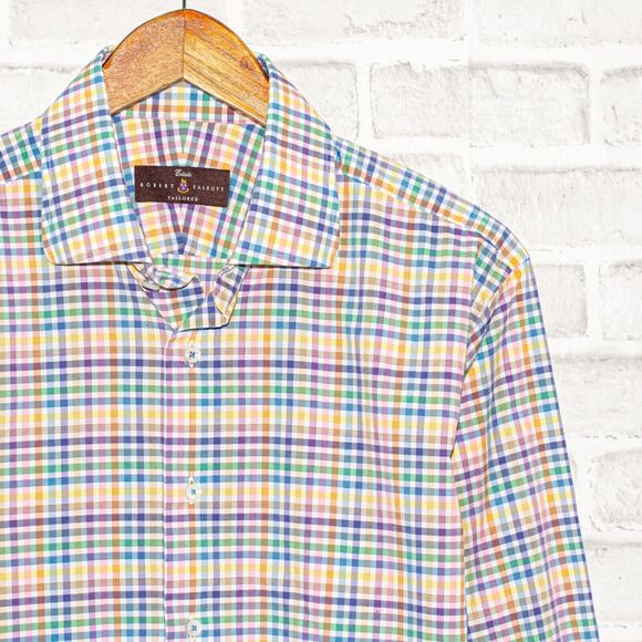 Robert Talbott EstateTailored Men's Dress Shirt Multi color 16 1/2 L - Picture 1 of 7